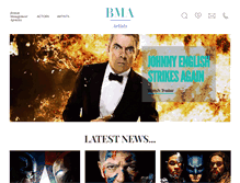 Tablet Screenshot of bmaartists.com
